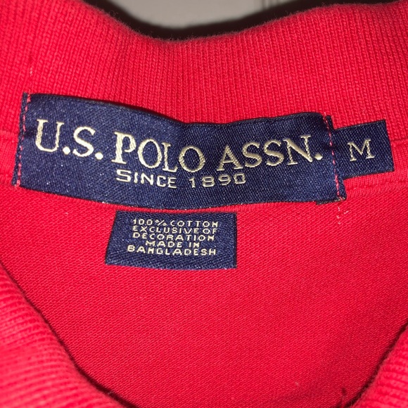 US Polo Assassin Red Shirt - Picture 3 of 3